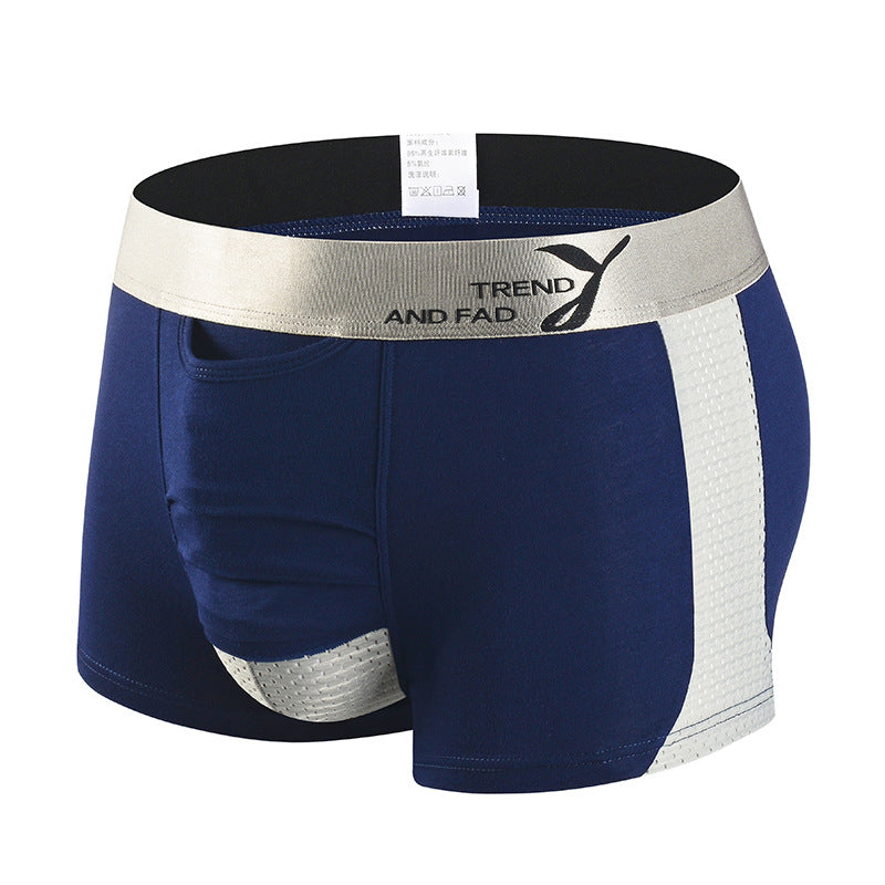 Men's Summer Ice Silk Mesh Boxer Underwear