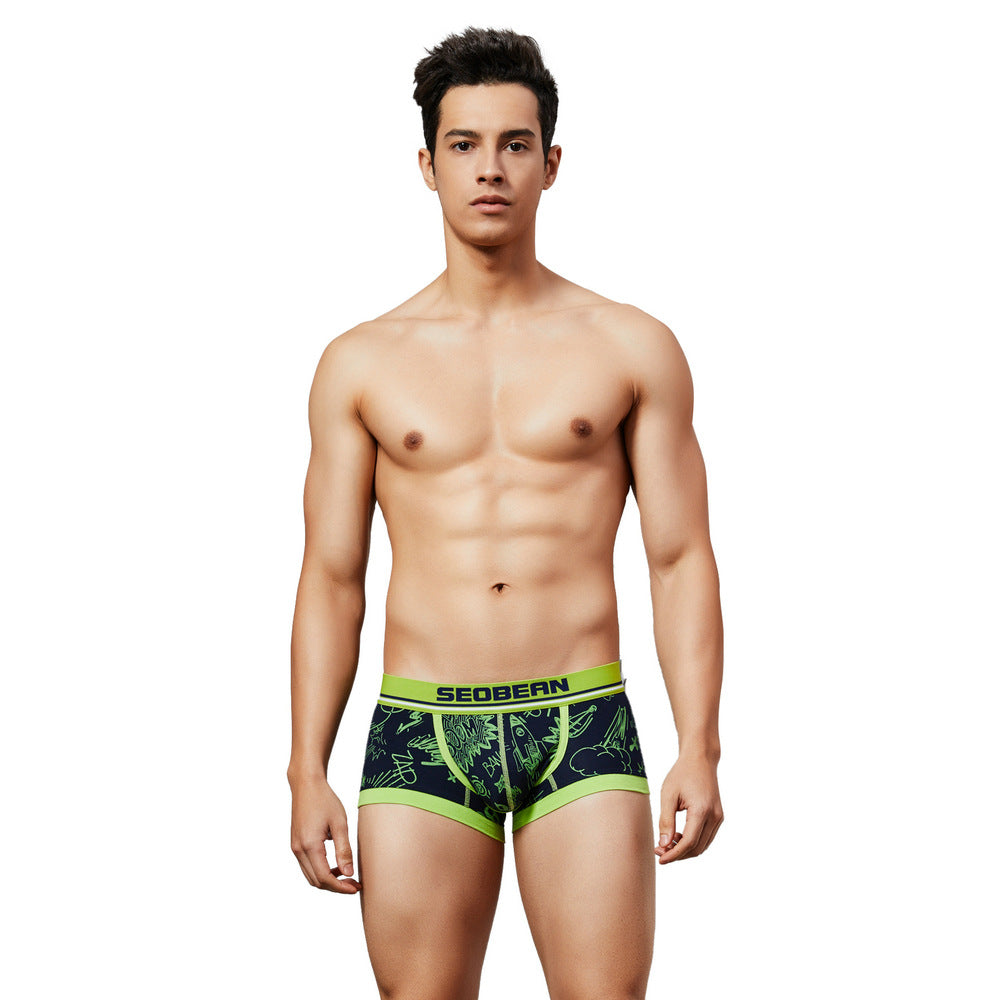 Men's low waist tummy control underwear