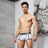 Men's Solid Color Cotton Boxer Underwear