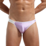 Men's sexy elastic ice silk triangle underwear