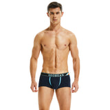 Men's fashion solid color U-convex design cotton underwear