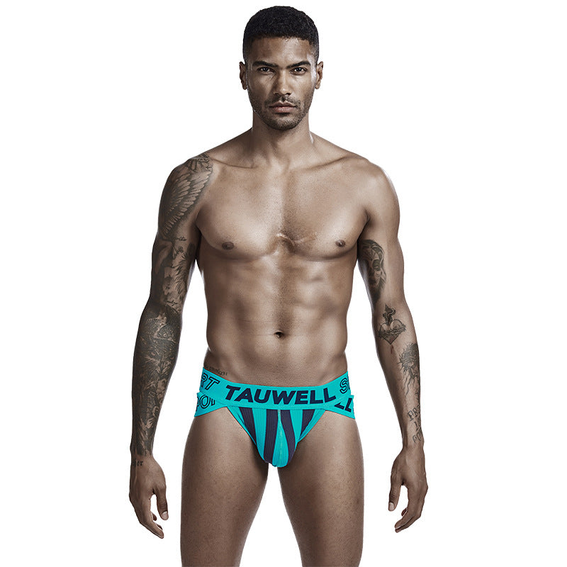 Men's Low Waist Sexy Striped Triangle Underwear