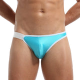 Men's sexy elastic ice silk triangle underwear