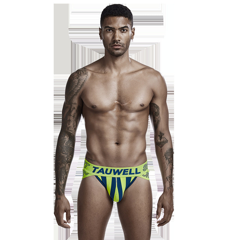 Men's Low Waist Sexy Striped Triangle Underwear
