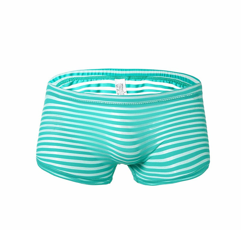 Men's fashion sexy mesh boxer underwear