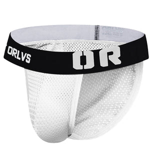 Men's Sexy Transparent Seamless Mesh Triangle Underwear