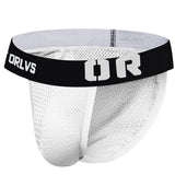 Men's Sexy Transparent Seamless Mesh Triangle Underwear