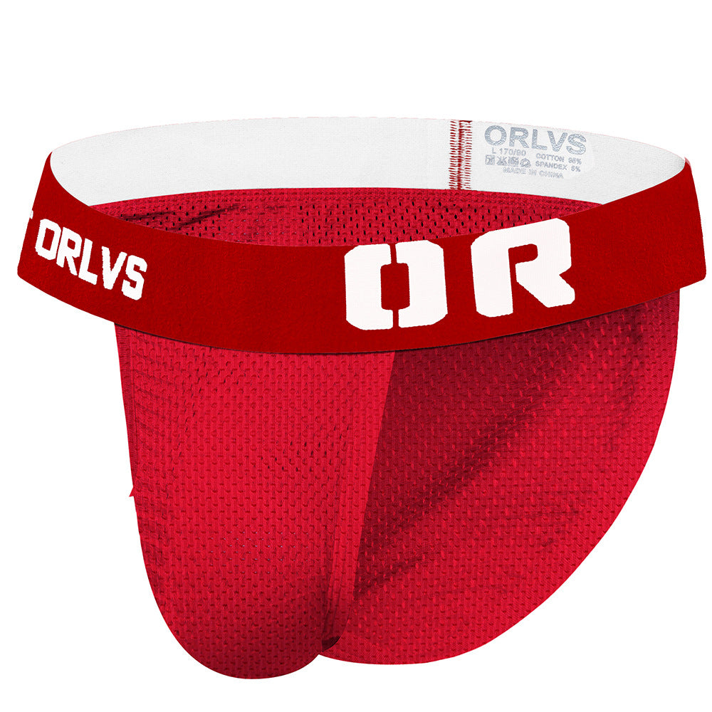 Men's Sexy Transparent Seamless Mesh Triangle Underwear