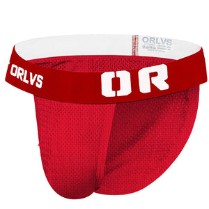 Men's Sexy Transparent Seamless Mesh Triangle Underwear