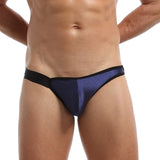 Men's sexy elastic ice silk triangle underwear