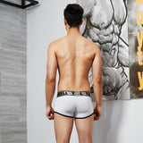 Men's Solid Color Cotton Boxer Underwear