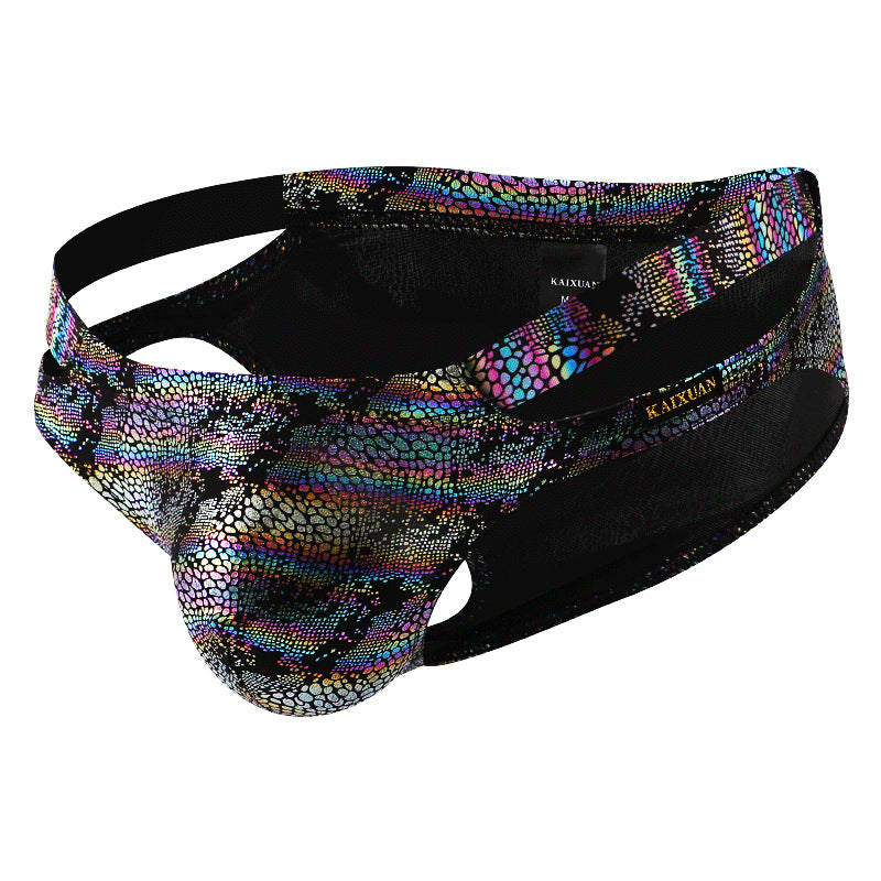 Men's low waist sexy hollow triangle underwear