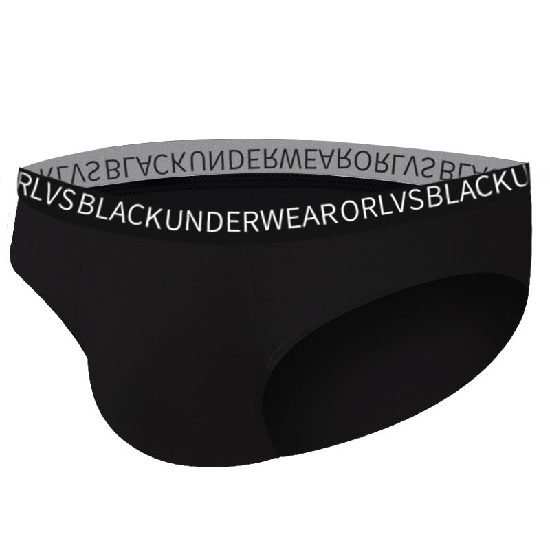 Men‘s  modal  triangle low waist breathable sexy solid color underwear