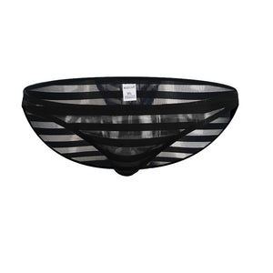 Men's transparent striped sexy triangle underwear