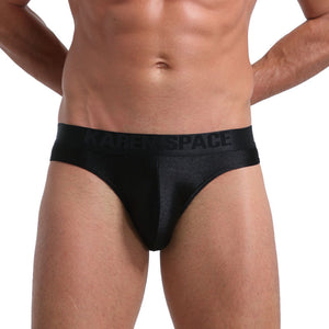 Men's sexy back empty ice silk triangle underwear