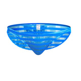 Men's transparent striped sexy triangle underwear