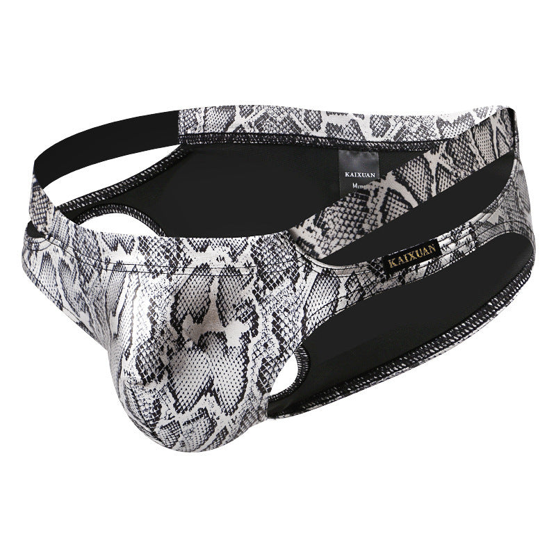 Men's low waist sexy hollow triangle underwear