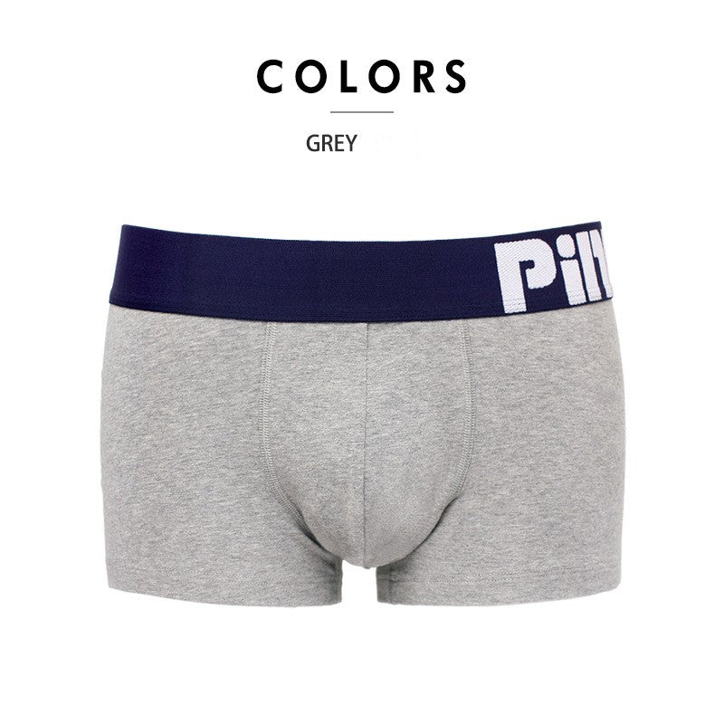 Men's pure cotton breathable and minimalist trend flat angle underwear