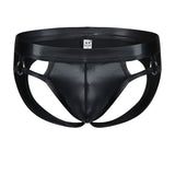 Men's Faux Leather Sports Briefs