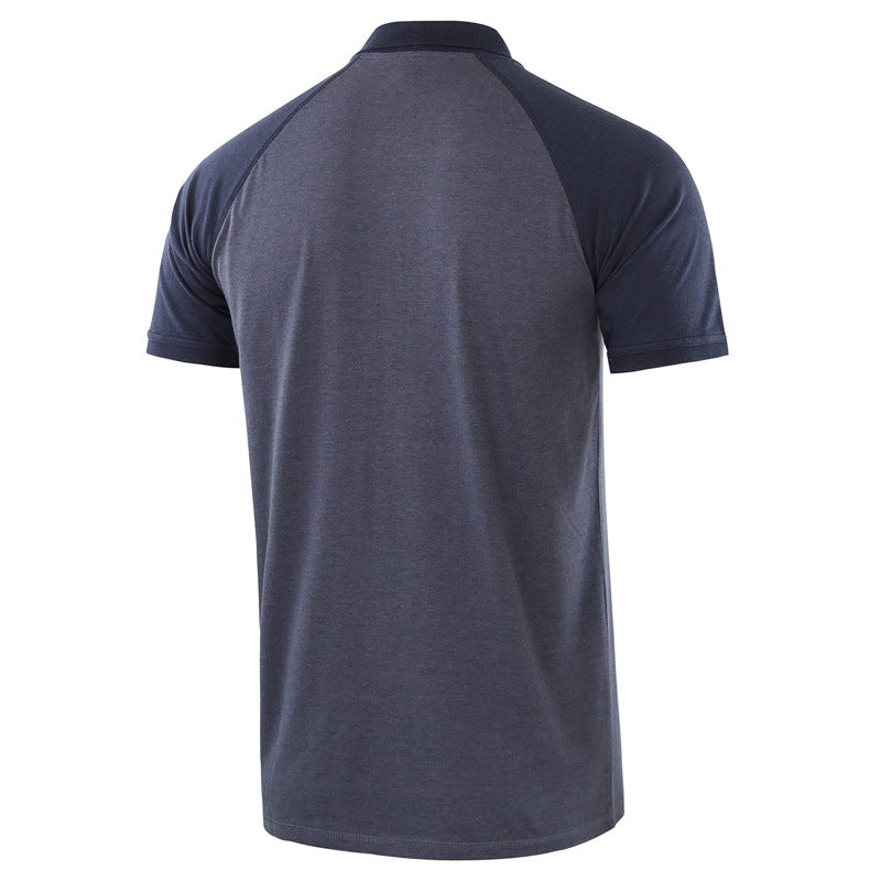 Men's Quick Dry Short Sleeve Breathable Sports Athletic Polo Tee Shirt - Amamble