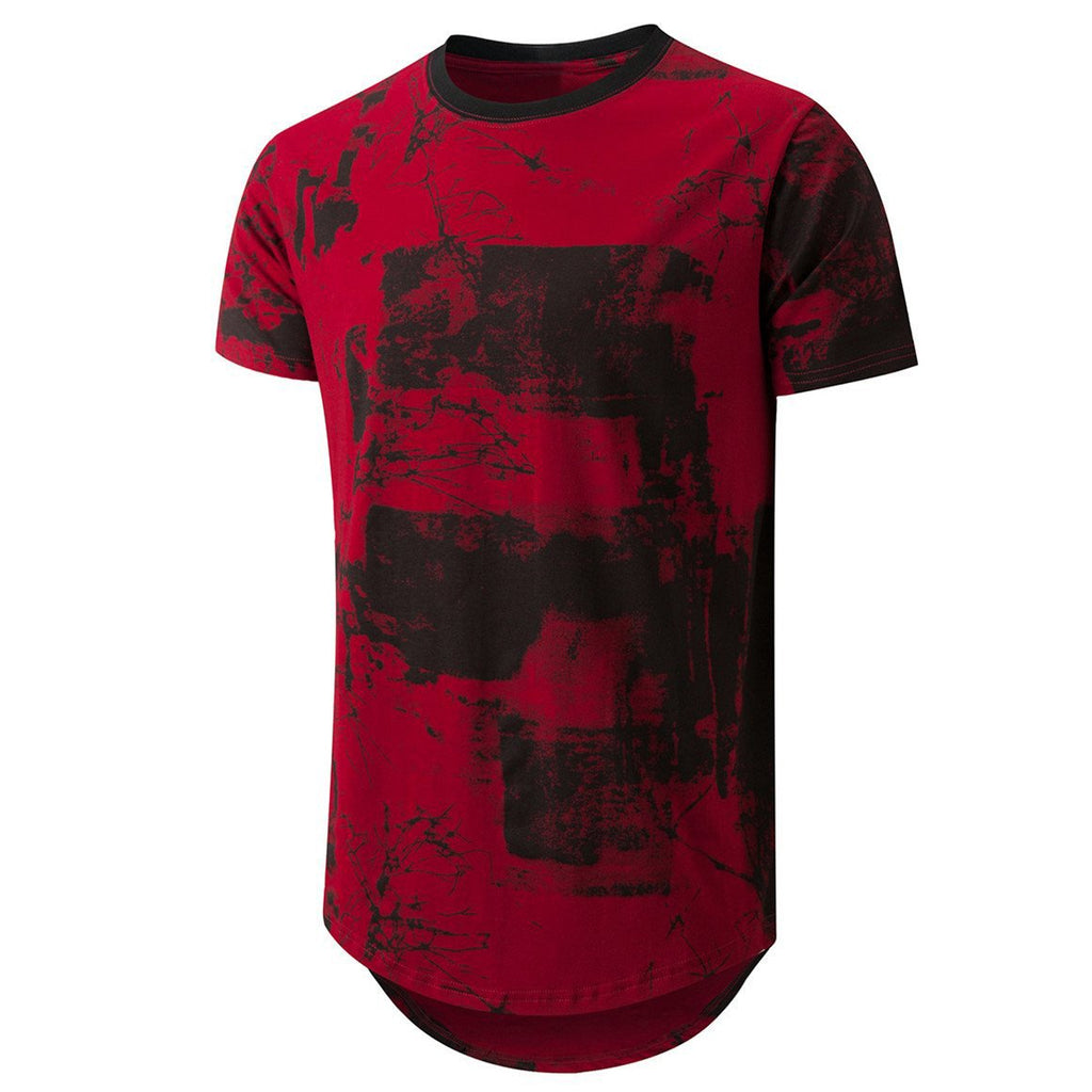 Men's Hip hop Tie Dye Short Sleeve T-Shirt - Amamble