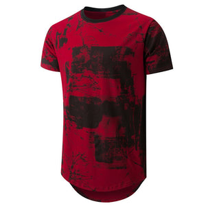 Men's Hip hop Tie Dye Short Sleeve T-Shirt - Amamble