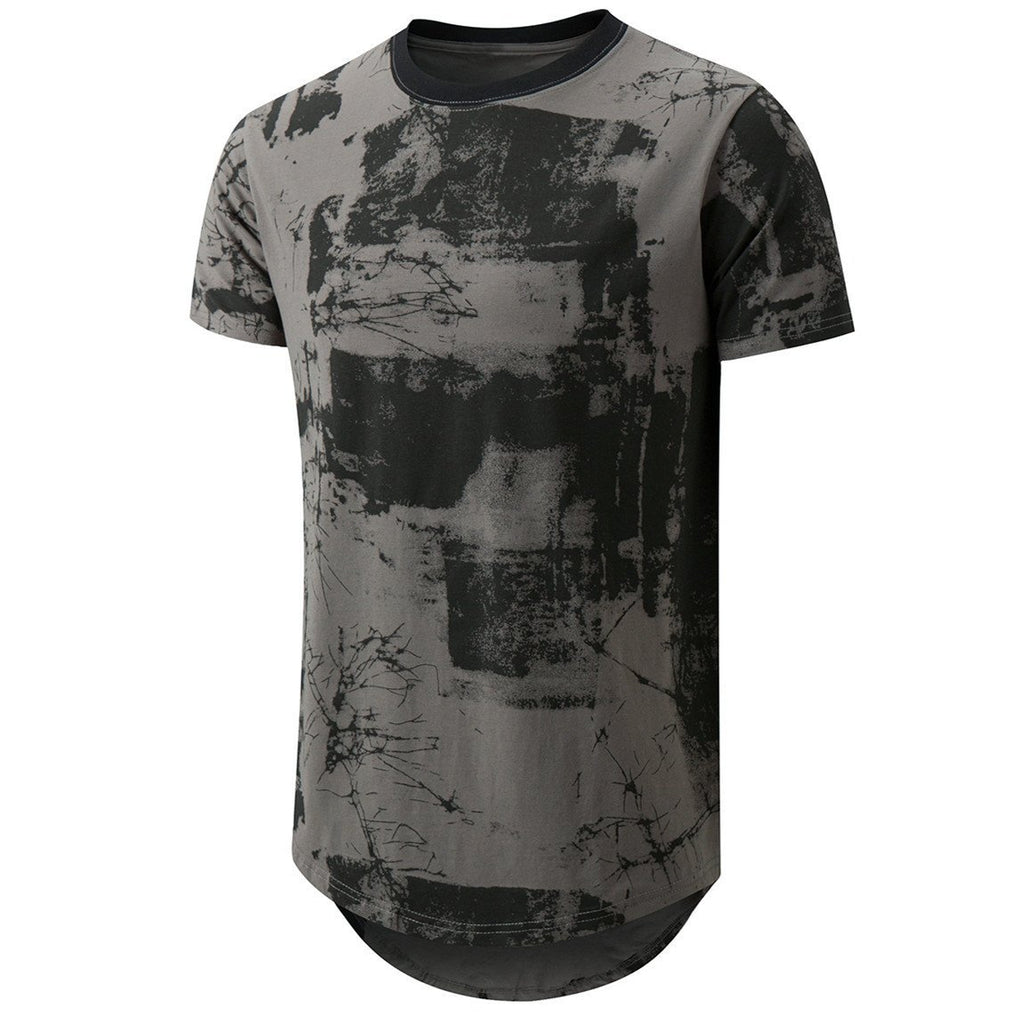 Men's Hip hop Tie Dye Short Sleeve T-Shirt - Amamble