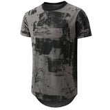 Men's Hip hop Tie Dye Short Sleeve T-Shirt - Amamble