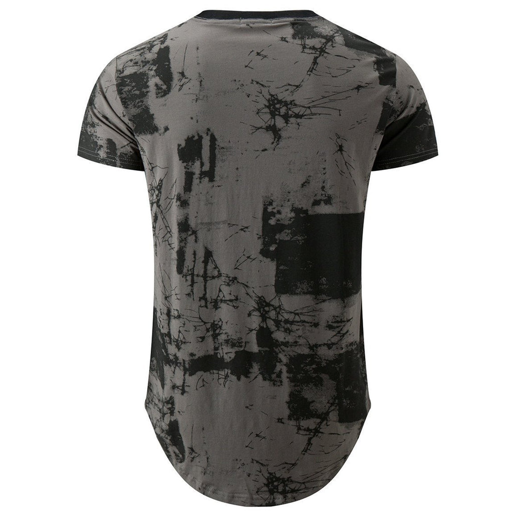 Men's Hip hop Tie Dye Short Sleeve T-Shirt - Amamble