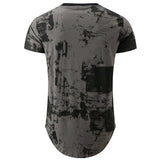 Men's Hip hop Tie Dye Short Sleeve T-Shirt - Amamble