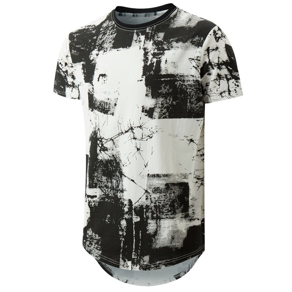 Men's Hip hop Tie Dye Short Sleeve T-Shirt - Amamble