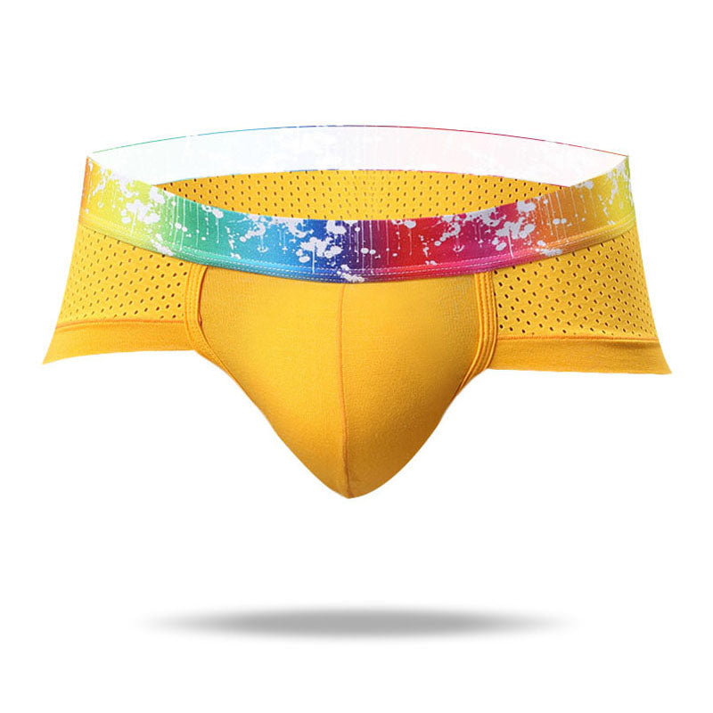 Modal low-rise mesh breathable panties - Amamble