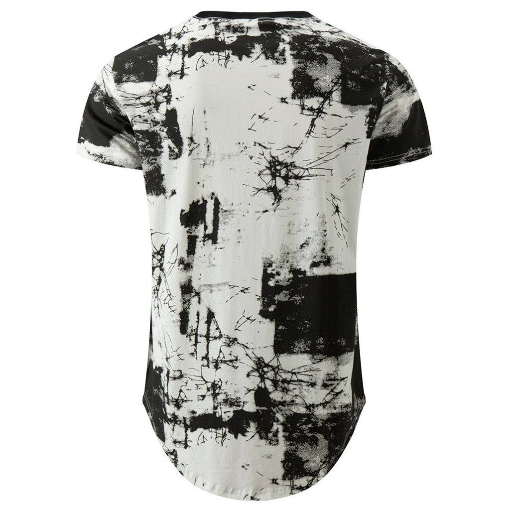 Men's Hip hop Tie Dye Short Sleeve T-Shirt - Amamble