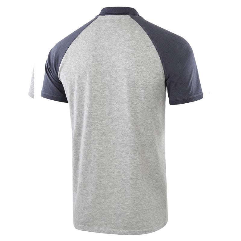 Men's Quick Dry Short Sleeve Breathable Sports Athletic Polo Tee Shirt - Amamble