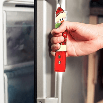 SNOWMAN KITCHEN HANDLE DOOR COVERS (SET OF 3) - Amamble