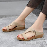 Roman sandals with round heads - Amamble
