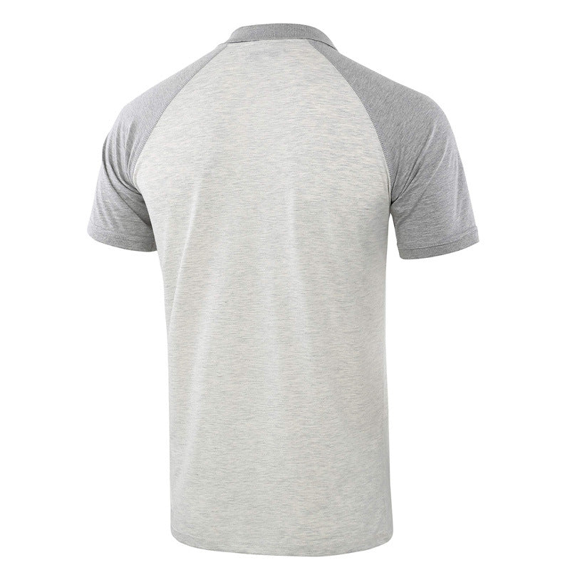 Men's Quick Dry Short Sleeve Breathable Sports Athletic Polo Tee Shirt - Amamble