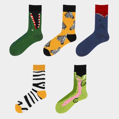5 Pieces trend creative fancy colorful socks - Amamble