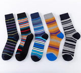 5 Pieces  Basic style creative fancy colorful socks - Amamble