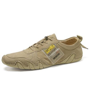 Men's creative breathable casual leather shoes - Amamble