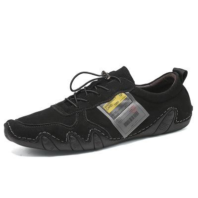 Men's creative breathable casual leather shoes - Amamble