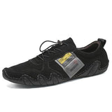Men's creative breathable casual leather shoes - Amamble
