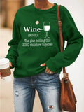 WINE Heart Sweatshirt - Amamble