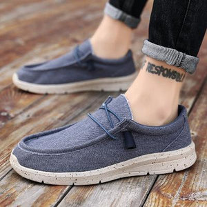 British casual breathable canvas men's shoes - Amamble