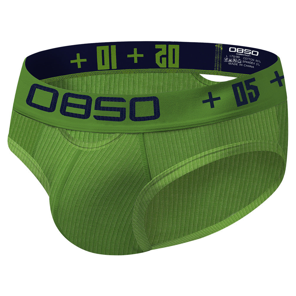 Modal Men's Hips Lifting Cotton Low-rise Briefs