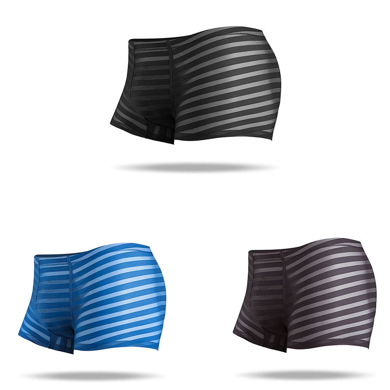 Men's ice silk thin boxer briefs - Amamble