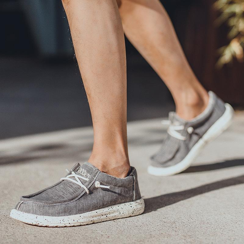 Men's casual trend canvas shoes - Amamble