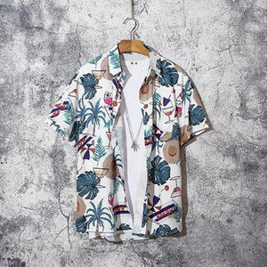 Retro trend holiday men's shirt - Amamble