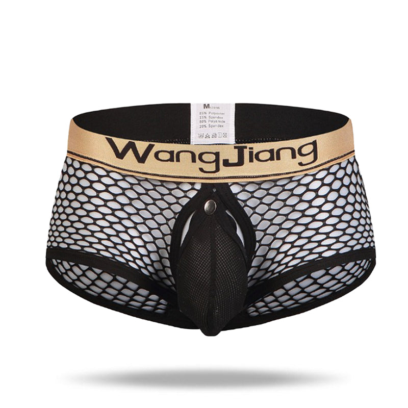 2021 men's mesh split boxer beiefs - Amamble