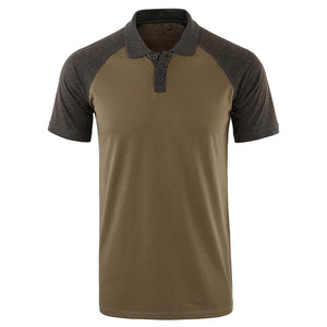 Men's Quick Dry Short Sleeve Breathable Sports Athletic Polo Tee Shirt - Amamble
